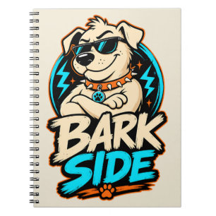 Blaf kant hond PNG, Grappige hond sublimatieontwer Notitieboek
