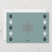 Blaffende geesten Bright Puppy Dog Foto Feestdagenkaart (Achterkant)