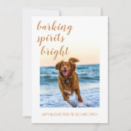 Blaffende geesten: Maak je hondenfoto klaar voor d Feestdagenkaart