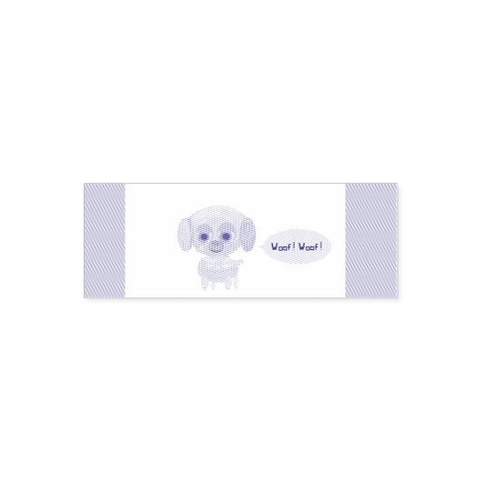 blaffende puppy  zelfinktende stempel (Design)