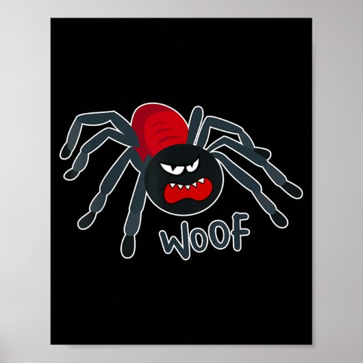 Blaffende Spin Poster (Voorkant)