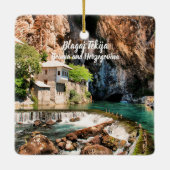 Blagaj Tekija Dervish Bosnië Herzegovina gestileer Keramisch Ornament (Achterkant)