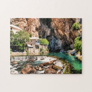 Blagaj Tekija Dervish Bosnië Herzegovina gestileer Legpuzzel