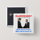 BLAGOBAMA? VIERKANTE BUTTON 5,1 CM (Voorkant /achterkant)