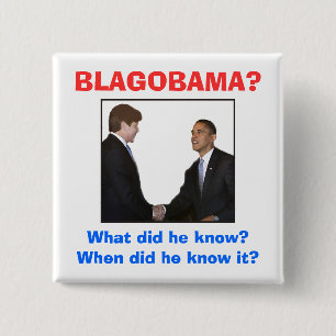 BLAGOBAMA? VIERKANTE BUTTON 5,1 CM