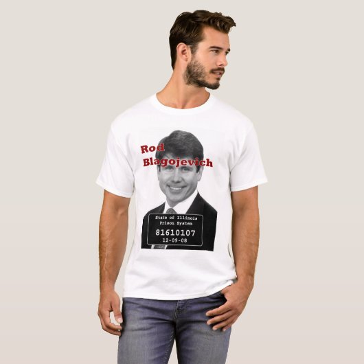 blagojevich mugshot t-shirt (Voorkant volledig)