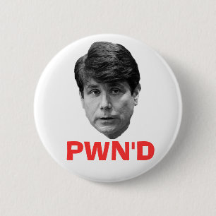 Blagojevich:  PWN'D Ronde Button 5,7 Cm