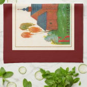 Blagoveshchenskoye Wood Russische kerk Theedoek (Gevouwen)