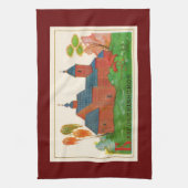 Blagoveshchenskoye Wood Russische kerk Theedoek (Verticaal)