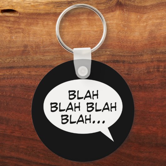 Blah bla bla bla... sleutelhanger (Voorkant)