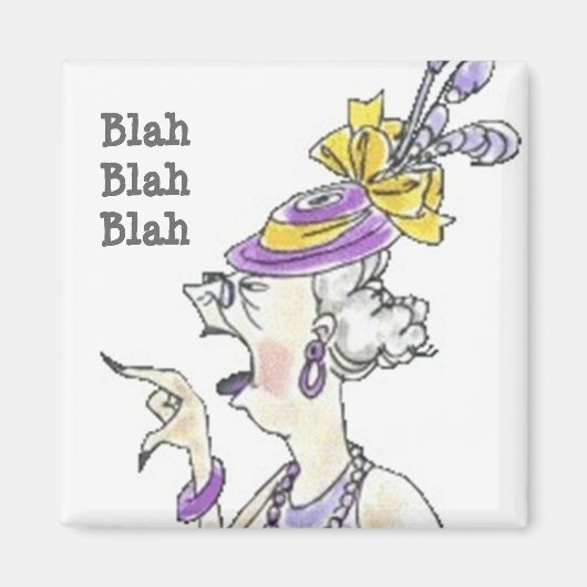 Blah blabla magneet (Voorkant)