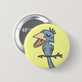 Blah Blah Bird Ronde Button 5,7 Cm (Voorkant /achterkant)