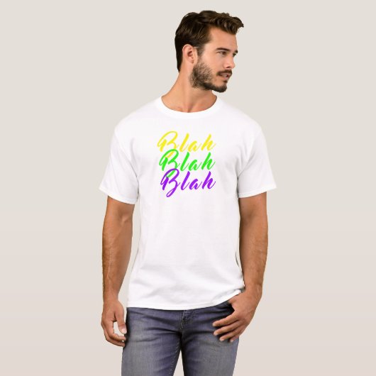 BLAH BLAH BLAH BLAH T-SHIRT (Voorkant volledig)