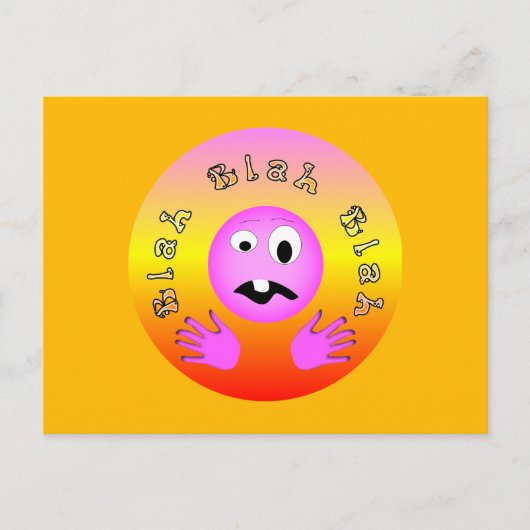 Blah Blah Blah Briefkaart (Voorkant)
