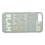 Blah Blah Blah Case-Mate iPhone Case (Achterkant (Horizontaal))