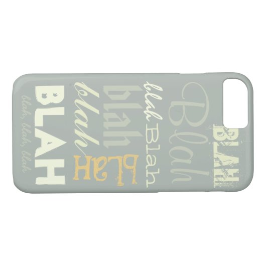 Blah Blah Blah Case-Mate iPhone Case (Achterkant (Horizontaal))