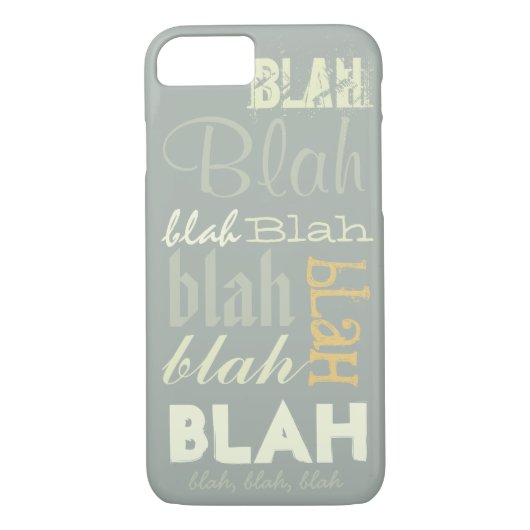 Blah Blah Blah Case-Mate iPhone Case (Achterkant)