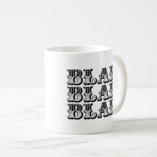 Blah Blah Blah Coffee-Mok Koffiemok (Voorkant rechts)