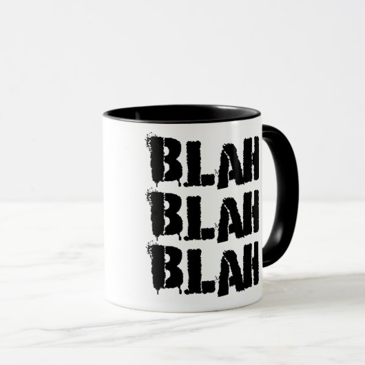 Blah Blah Blah Coffee-Mok Mok (Voorkant rechts)