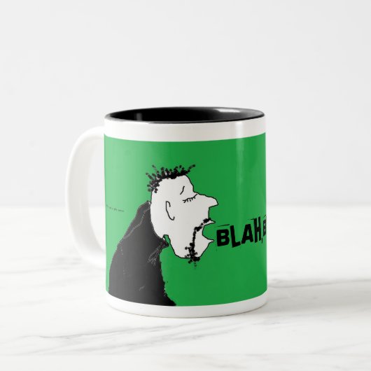 BLAH, BLAH, BLAH, CUP! TWEEKLEURIGE KOFFIEMOK (Voorkant links)