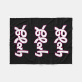 Blah Blah Blah Grappig Sarcastisch Quote Graphic Fleece Deken (Voorkant (Horizontaal))