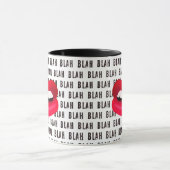 "Blah Blah Blah" Hot Lips Pop-Art Mok (Midden)