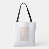Blah Blah Blah Humor Vrouw Mode Accessoire. Tote Bag (Achterkant)