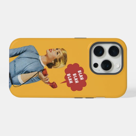 Blah Blah Blah iPhone Hoesje (Achterkant horizontaal)