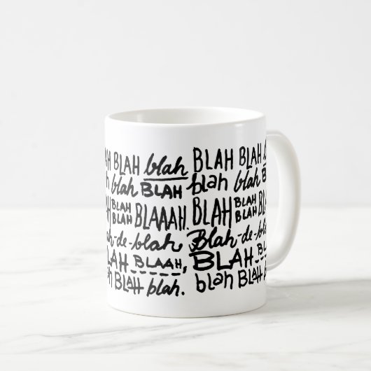 Blah Blah Blah Koffiemok (Voorkant rechts)