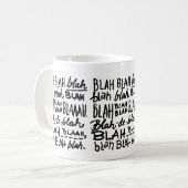 Blah Blah Blah Koffiemok (Voorkant links)