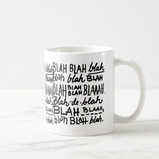 Blah Blah Blah Koffiemok (Rechts)