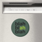 Blah Blah Blah - Minimalist Magnet (Insitu (Vaatwasser))