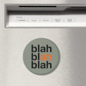 Blah Blah Blah - Minimalistische magneet (Insitu (Vaatwasser))