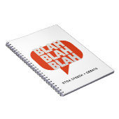 Blah, Blah Blah notitieboek (Rechterzijde)