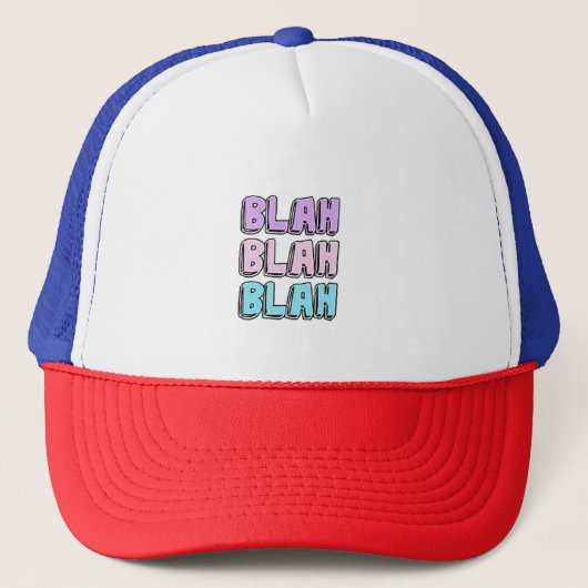 BLAH BLAH BLAH ONTWERP TRUCKER PET (Voorkant)