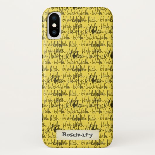 Blah blah blah - ontwerp zonder betekenis Case-Mate iPhone case (Achterkant)