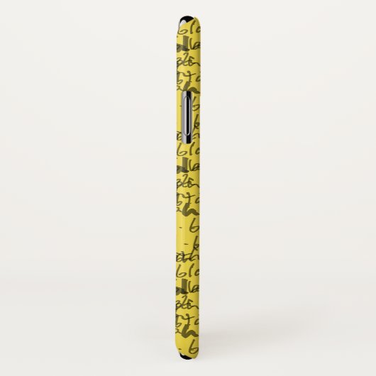 Blah blah blah - ontwerp zonder betekenis Case-Mate iPhone case (Achterkant / rechts)