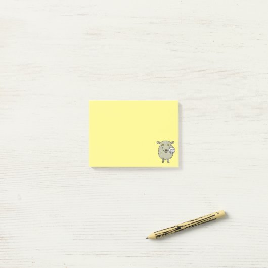 Blah Blah Blah Post-it® Notes (Op bureau)