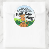 BLAH! BLAH! BLAH! RONDE STICKER (Tas)