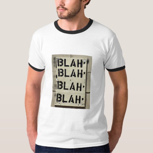 Blah Blah Blah shirt voor jongens (Voorkant)