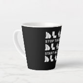 Blah Blah Blah Stop Talking Start Acting Cheeky Latte Mok (Linkerhoek)
