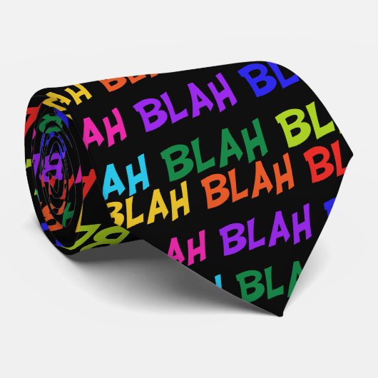 Blah Blah Blah Stropdas (Opgerold)