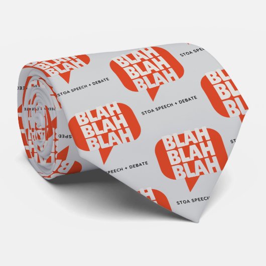 Blah, blah, blah stropdas (Opgerold)