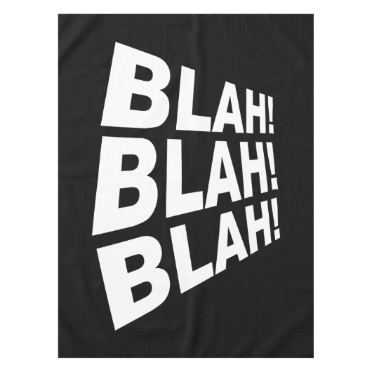 Blah Blah Blah Tafelkleed (Voorkant)