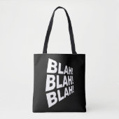 Blah Blah Blah Tote Bag (Voorkant)