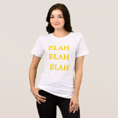 Blah Blah Blah Tri-Blend Shirt (Voorkant volledig)