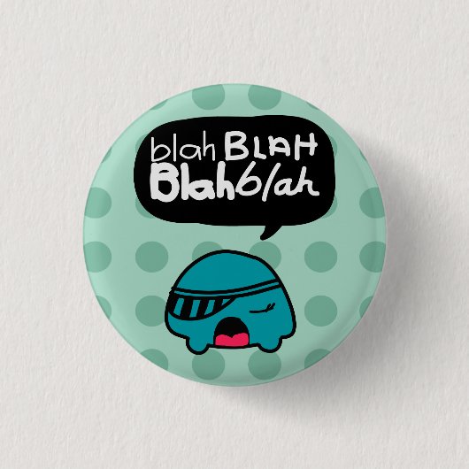 Blah Blah Button op BashCany (Voorkant)