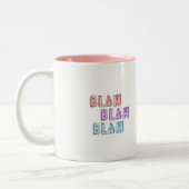 Blah Blah Coffee-Mok Tweekleurige Koffiemok (Links)