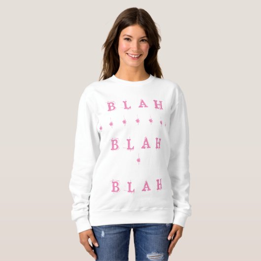 BLAH BLAH DESIGN ROZE FEMME FUN TRUI (Voorkant volledig)