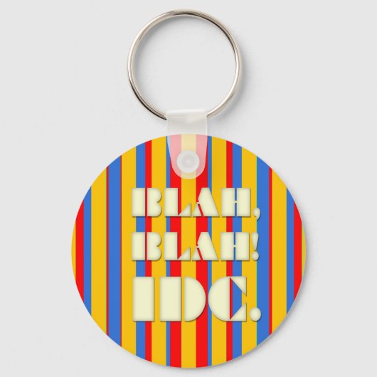 BLAH, BLAH! IDC-Sleutelhanger Sleutelhanger (Voorkant)